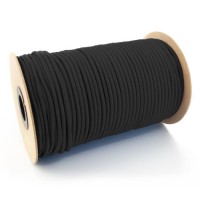 10m corda elastica gomma 4mm nero - 31zolA0o