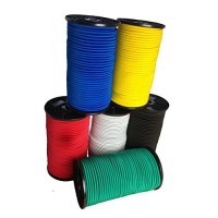 Corda elastica in gomma / fune di tensione  8 mm  10 m – 100 m  nero  rosso  bianco  verde  giallo  blu - Yin11691