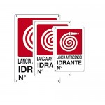 IRPot - 3 X CARTELLI SEGNALETICI IN PVC "LANCIA ANTINCENDIO IDRANTE N°" 07702710 - A4mDbUK8