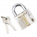 18-Pieces Locksmith Tools Unlocking Lock Pick Set Key with Transparent Padlocks for Training Trainer Practice ¡­ - ZelLfjMD