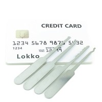 Lokko grimaldelli carta di credito – Lockpicks nascosto in un portafoglio Dimensioni carta - 5HQuMLad