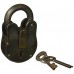 Metallo antico Lock & Key 10 2 cm H 5 1 cm W in ottone da appendere alla parete  – KK Express merci - oXJhccHt