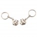 SODIAL(R) Anziano umoristico e donne catene chiave personalizzate Supporto coppie metallo alta qualita' anello chiave - EQl08ayE
