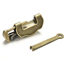 Soviton vintage lucchetti con chiave in ottone antico intagliato Word serrature - yChkWqlw