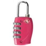 TRIXES Lucchetto di sicurezza a 4 combinazioni per valigia approvato dalla TSA - caldo rosa - WFKMw66A