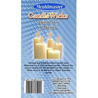 Mould Master Stoppino per candela in cotone 25 x 6 m colore: bianco - W58D1NLWN