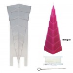 TrendLight 861260 - Stampi per candele a forma di piramide a gradini  88 x 76 x 220 mm - FA66U1XBL