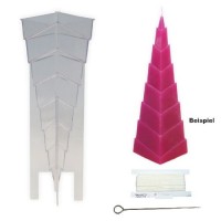 TrendLight 861260 - Stampi per candele a forma di piramide a gradini  88 x 76 x 220 mm - FA66U1XBL