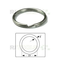 100 PEZZI ANELLI PORTACHIAVI 10 mm acciaio Chiave ad anello BRILLANTE Merce NUOVA offerta-top - GG9xYPPz