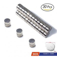 30 pezzi magneti al neodimio N52 dischi 10x3 mm | Magnete da frigorifero Calamita da bacheca Magnete permanente Magnete per lavagna interattiva - FTgZw3RH