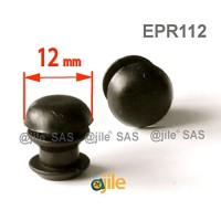 ajile 12 pezzi - Inserto tappo rotondo per tubi diametro D = 12 mm - NERO - EPR112 - 7yqSLQvS