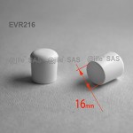 ajile - 12 pezzI - Tappi proteggi-pavimento per mobili diametro d = 16 mm - Polietilene BIANCO - EVR216 - 2vwKQWuU