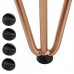 [en.casa]® Hairpin Leg Gambe per tavolo robuste in un set di 4 d´acciaio - color rame - 30 cm - 3 barre - oAjKgfmf