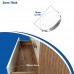 Simala Premium Furniture Pads 150 pezzi. 118 Heavy Duty self stick feltro piedini per proteggere pavimenti in legno e 32 Noise Dampening trasparente paracolpi in gomma - cODKNj8d