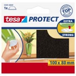 TESA Protect - furniture floor protector pads (Black  Rectangular) - z9himLok