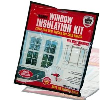 Guaranteed4Less - Kit per l'isolamento delle finestre  pellicola trasparente che blocca l'aria - q0hEIWAr