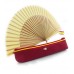 Zerimar Borse di cuoio per ventilatore di mano o altro usos Abanico inclusi nell'acquisto Colore: rosso - gI162dMN