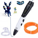 3D Printing Pen  Longruner Intelligent 3D Pen with LED Display Compatible with PLA/ABS + 7-meter PLA Filament Refills + 40pcs Stencils Ebook for Crafting  Art & Model   Best DIY Gift for Creating Kids - S9X75R1XY