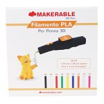 Makerable Filamenti PLA compatibile con penne 3D da 1.75 mm  Multicolor - 6D3SS0UVI