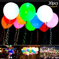 Palloncini LED  Ubegood 30 PZ Luminosi Balloons Palloncini con Luce LED Balloons Luminoso Multicolori per Natale  Party  Compleanni  Matrimoni  Decorazione - IL1EAJFQ2