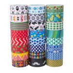 Set di 24 rotoli di nastro washi tape  nastro decorativo artigianale Collection per fai da te e confezione regalo  da Mooker - YTBRSEJVG