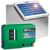 Set elettrificatore recinzioni da pascolo Green Energy 12 V + pannello solare 5W e scatola in metallo - PJ1NUO73R