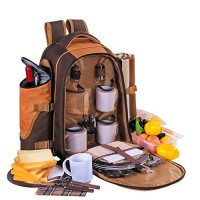 Apollowalker 4 persona zaino da picnic borsa termica con posate & coperta - 2O1ZWH355
