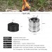 Lixada Stufa Portatile in acciaio inox a legna leggera per Cucinare all'aperto Picnic barbecue Camping - YXESMZK6T