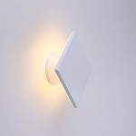 Lampada 6 W da parete Lanfu bianco caldo luci parete design LED eleganti e moderni  ideali per camere da letto  soggiorno  scale e saloni  150 * 150 * 74mm [A +] - PESHA1SHG