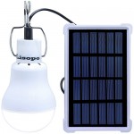 LISOPO Lampadina LED lampadina solare lampada solare con caricatore solare pannello solare per il campeggio esterno della tenda trekking 1.5V - 0B1PUYTSN