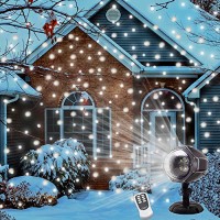 Luce di caduta della neve Natal Impermeabile Proiettore Fiocchi di Neve Spotlight LED Rotazione di Proiettore Lampada da Giardino Mostra per Halloween  Natale  Festa  Patio  Giardino Compleanno  Matri - AHWBU5I64