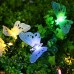 Qedertek Luci Natalizie per Albero di Natale 3.8M 12LED Formata di Farfalla Luci Solare da Giardino Addobbi Natalizi Esterno Giardino(Colorate) - T4N7QIQGM