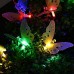 Qedertek Luci Natalizie per Albero di Natale 3.8M 12LED Formata di Farfalla Luci Solare da Giardino Addobbi Natalizi Esterno Giardino(Colorate) - T4N7QIQGM