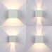 Topmo 12W lampada da parete a LED con angolo di visualizzazione regolabile Impermeabile IP65 Illuminazione a parete 2700K Quadrato bianco caldo Applique a LED per esterni (bianco) - U1LXYMYYP