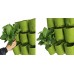 18 tasche verticali parete giardinaggio pianta parete pendente montaggio pianta pianta sacchetto feltro crescere sacchetto per fiori verdure indoor outdoor corridoio + 18 pezzi pentole da fiori (orizzontale 18 tasche) - 881X2ADW8