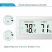AMIR Termometro Ambientee Termometro Digitale Igrometro termometro ambiente interno - Letture Accurate - (° C / ° F) -Min / Max Record per Serra Auto Casa Ufficio (Bianca) - 41FMBNJ0I