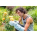 Guanti da giardinaggio per gli uomini e le donne. Pelle di capra guanti da giardinaggio in pelle con polsino bovina lunghi per proteggere le braccia fino ai gomiti (Medio Naturale) - FBNIP7RMX