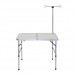Finether Tavolino Pieghevole in Alluminio Esterno per Terrazzo Campeggio Camper Picnic con Staffa per Appendere Qualcosa - 87EPFKLCW