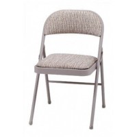 In tessuto imbottito Deluxe-Sedia pieghevole  colore: marrone  marrone  Folding Chair - 3D12EPU1W