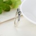 Presentski 925 Steriling anello di Bowknot d'argento con l'Austria Cubic Zirconia per Lover - XEQAE28MW