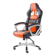 YAKOE Sedia da ufficio con design unico con funzione di inclinazione in finta pelle Arancione - UCQUSM4IF