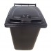 Bidone per la raccolta differenziata rifiuti per uso esterno da 240 Lt con 2 ruote mis. 58 L x 73 P x 107 H cm colore nero - BKHJIH3VI