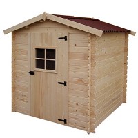 Box Casetta in legno 195x195xh200cm + pavimento giardino ripostiglio AL2020.01N - 2U8EHTA5V