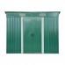 Outsunny – Box Casetta Porta Attrezzi da Giardino in Lamiera d’Acciaio 237 x 119 x 181cm Verde - ASURH4YY4