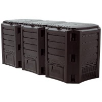 Prosper Plast IKLM1200 C-S411 - Modulo Compogreen Composter Dimensioni 198 x 71.9 x 82.6 cm Colore Nero ( 3 Moduli 67 Pezzi) - W0CEQ0RS0