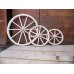 Medium Wagon carrello ruota Tinta Unita In Legno Stile Vintage Garden Home Decoration woodeeworld - XHERS3HBQ