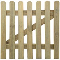 vidaXL Cancello di legno a picchetto per giardino 100 x cm - OH5MDZY9R