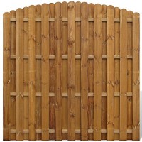 vidaXL Pannello di recinzione Hit & Miss verticale in legno design ad archi - QELHQHYG3