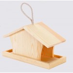 Casa/casetta/nido mangiatoia per uccellini  in legno cm 20x9x12h - QKLFK1236