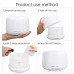 Heryaa 500ml Aroma Essential Oil Diffuser 7 Colors Ultrasonic Cool Mist Humidifier Aromatherapy Air Humidifier 4 Timer Settings - Waterless Auto Shut-off Function - V20uFpx8